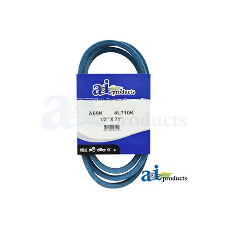 A & I Products Aramid Blue V-Belt (1/2" X 71" ) 11" x6" x1.3" A-A69K